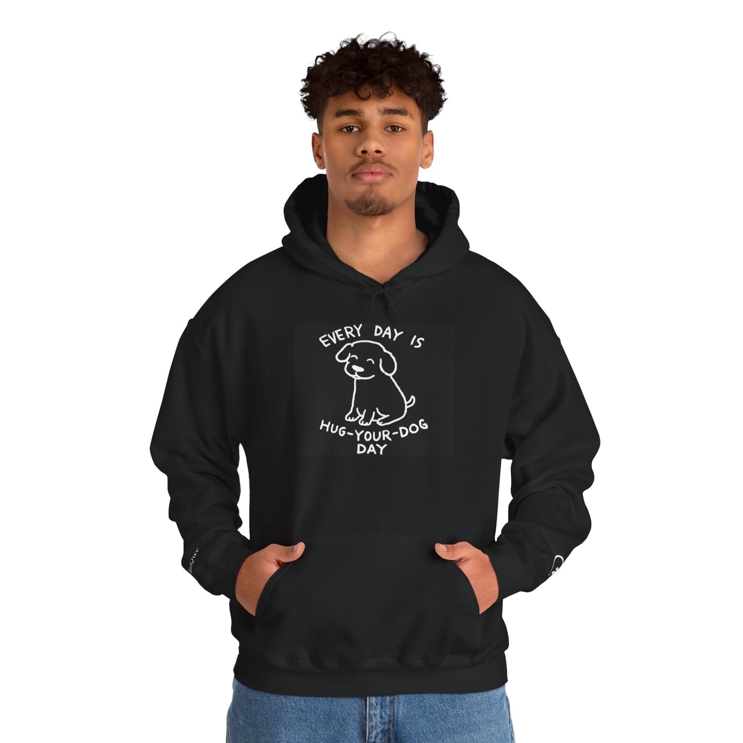 Dog Lover Hoodie - Every Day is Hug Your Dog Day Sweatshirt, Pet Owner Gift, Animal Lover Apparel, Cozy Casual Wear, Dog Mom And Dad Merchandise