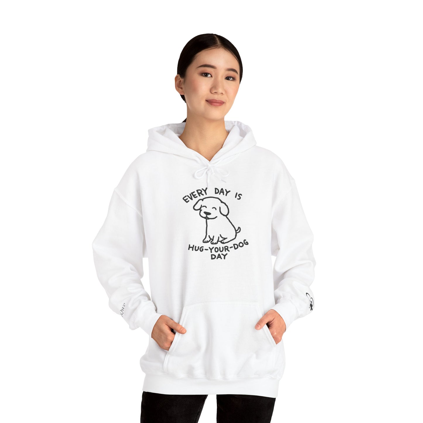 Dog Lover Hoodie - Every Day is Hug Your Dog Day Sweatshirt, Pet Owner Gift, Animal Lover Apparel, Cozy Casual Wear, Dog Mom And Dad Merchandise