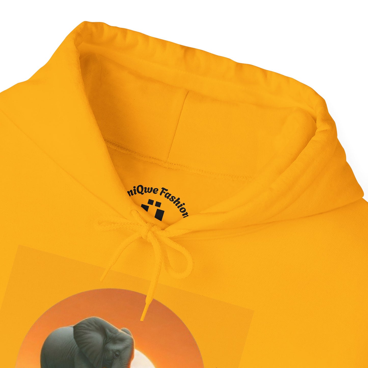 African Elephant Sunset Unisex Hoodie, Comfortable Sweatshirt, Unique Gift for Nature Lovers, Cozy Layering Piece, Travel Apparel