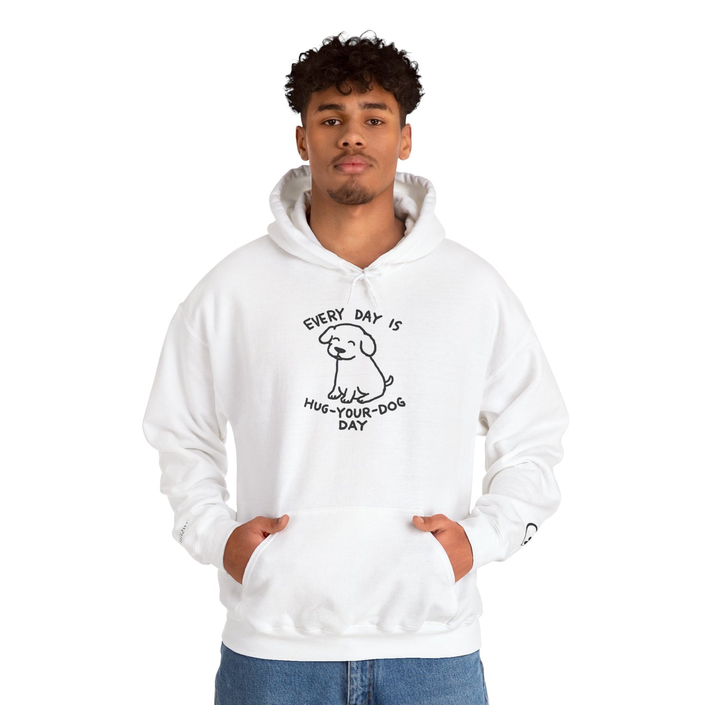 Dog Lover Hoodie - Every Day is Hug Your Dog Day Sweatshirt, Pet Owner Gift, Animal Lover Apparel, Cozy Casual Wear, Dog Mom And Dad Merchandise