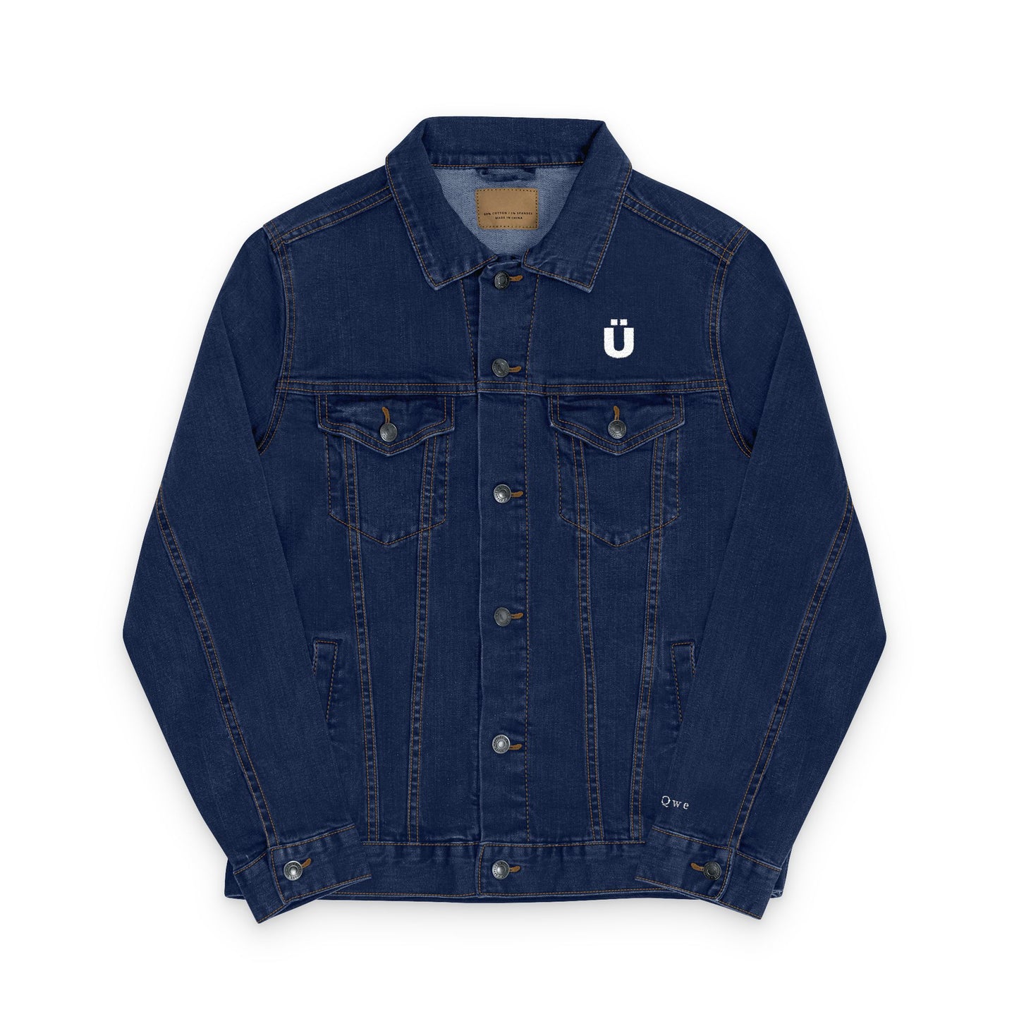Unisex Embroidered Denim Jacket, Casual Outerwear, Gift for Him or Her, Stylish Layering Piece, Personalized Fashion Statement