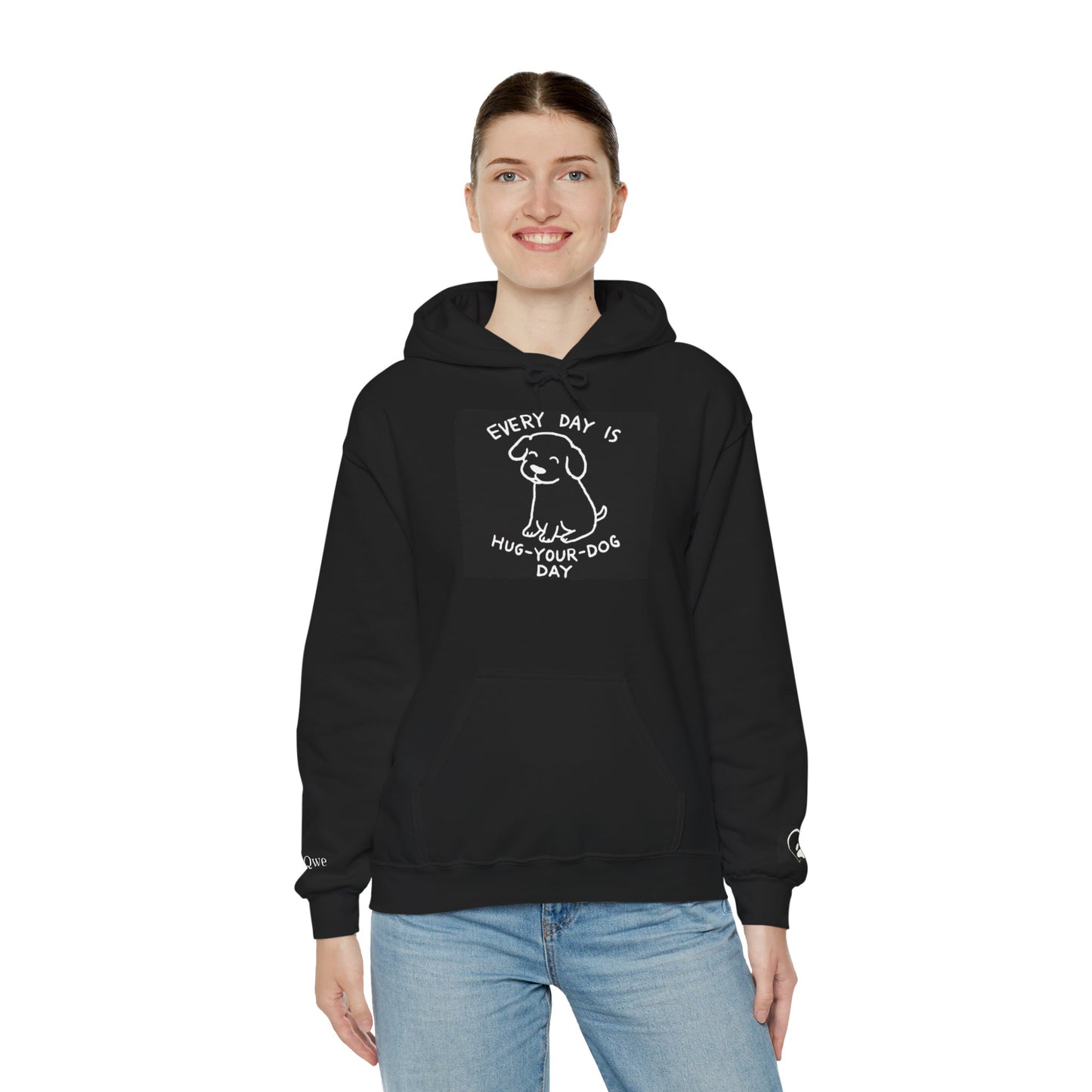 Dog Lover Hoodie - Every Day is Hug Your Dog Day Sweatshirt, Pet Owner Gift, Animal Lover Apparel, Cozy Casual Wear, Dog Mom And Dad Merchandise