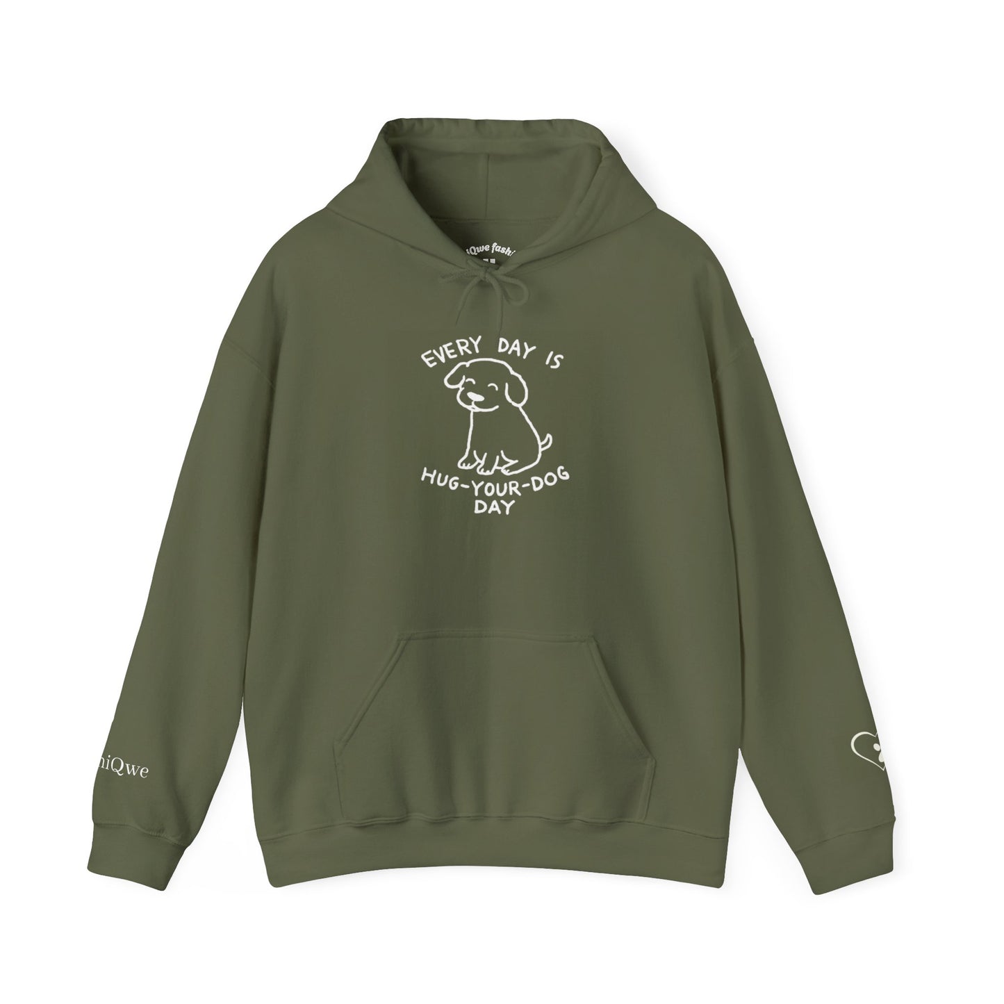 Dog Lover Hoodie - Every Day is Hug Your Dog Day Sweatshirt, Pet Owner Gift, Animal Lover Apparel, Cozy Casual Wear, Dog Mom And Dad Merchandise