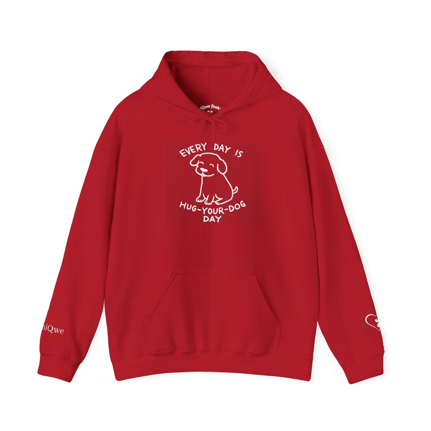 Dog Lover Hoodie - Every Day is Hug Your Dog Day Sweatshirt, Pet Owner Gift, Animal Lover Apparel, Cozy Casual Wear, Dog Mom And Dad Merchandise