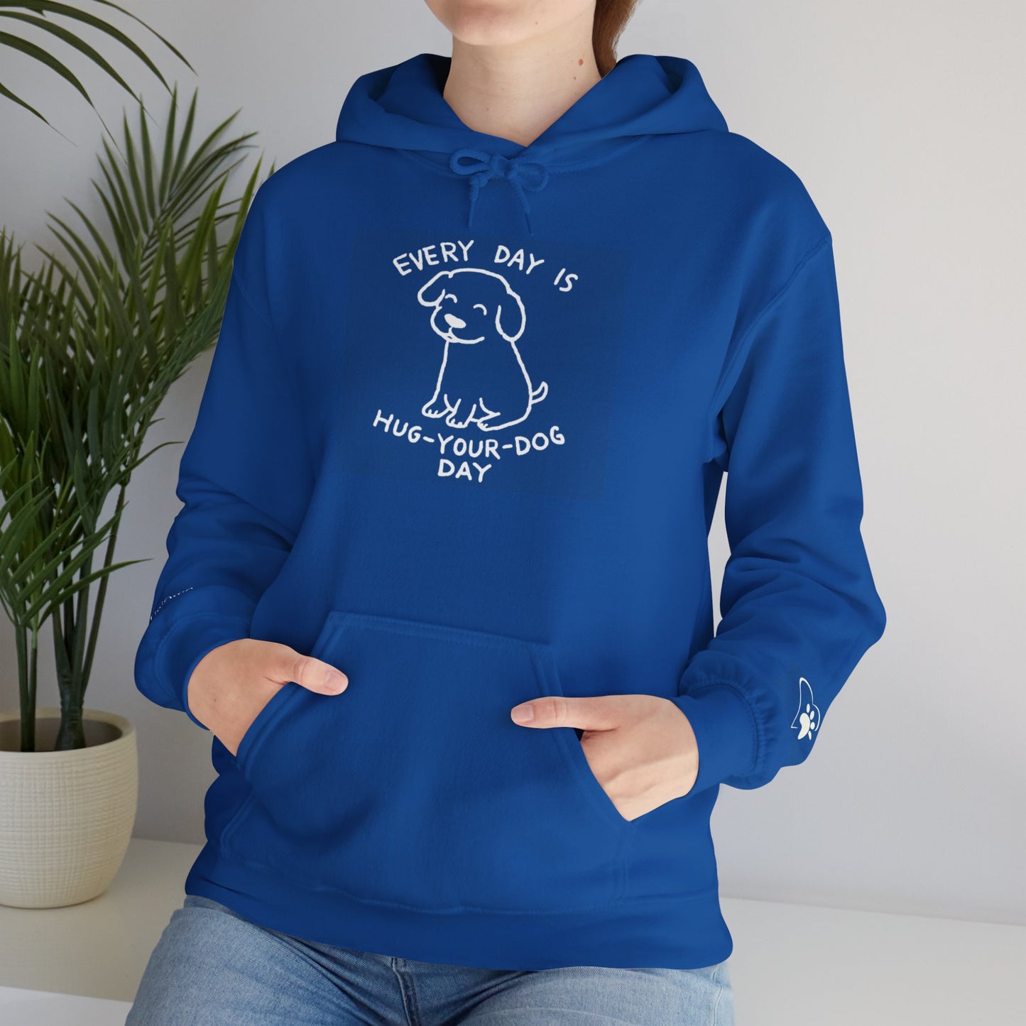 Dog Lover Hoodie - Every Day is Hug Your Dog Day Sweatshirt, Pet Owner Gift, Animal Lover Apparel, Cozy Casual Wear, Dog Mom And Dad Merchandise