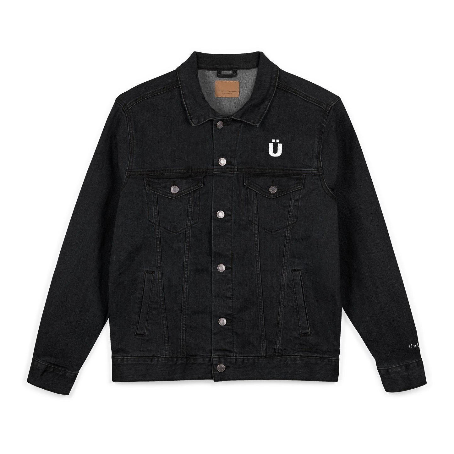 Unisex Embroidered Denim Jacket, Casual Outerwear, Gift for Him or Her, Stylish Layering Piece, Personalized Fashion Statement