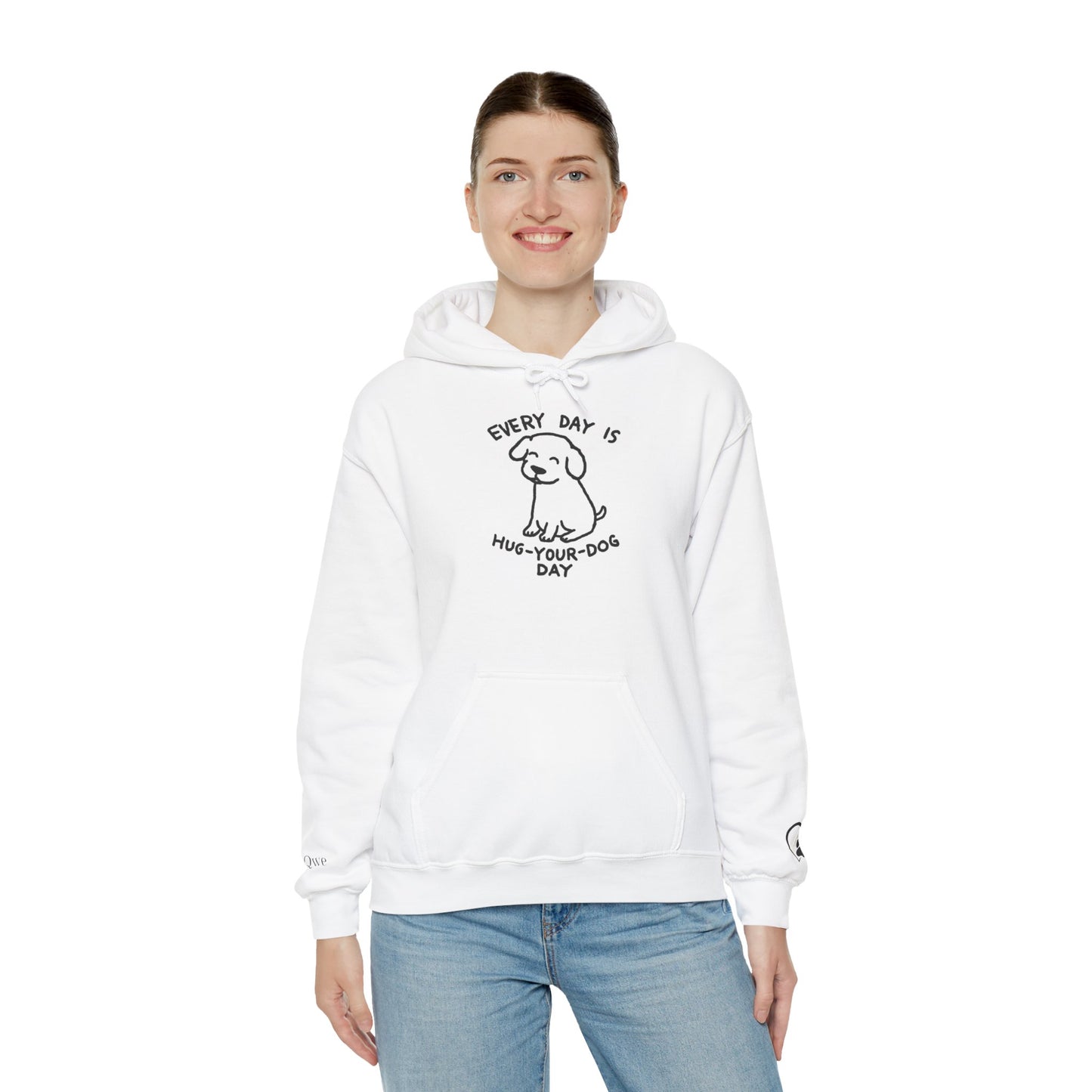 Dog Lover Hoodie - Every Day is Hug Your Dog Day Sweatshirt, Pet Owner Gift, Animal Lover Apparel, Cozy Casual Wear, Dog Mom And Dad Merchandise