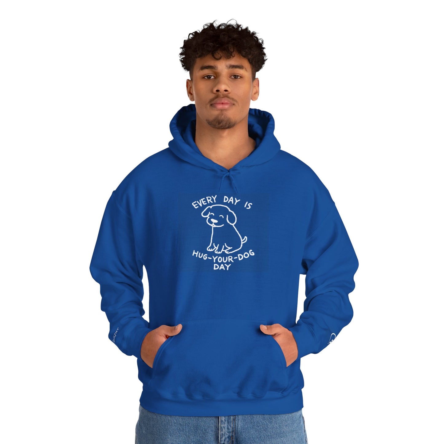 Dog Lover Hoodie - Every Day is Hug Your Dog Day Sweatshirt, Pet Owner Gift, Animal Lover Apparel, Cozy Casual Wear, Dog Mom And Dad Merchandise